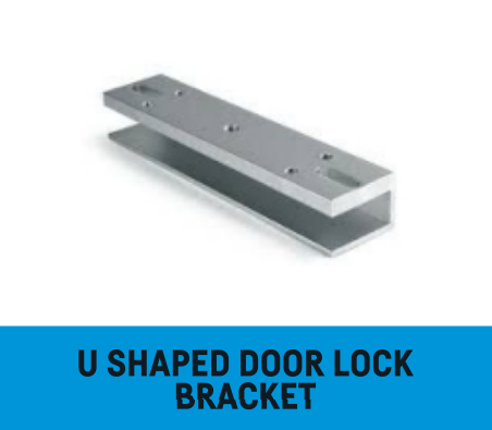 U-shaped door lock bracket